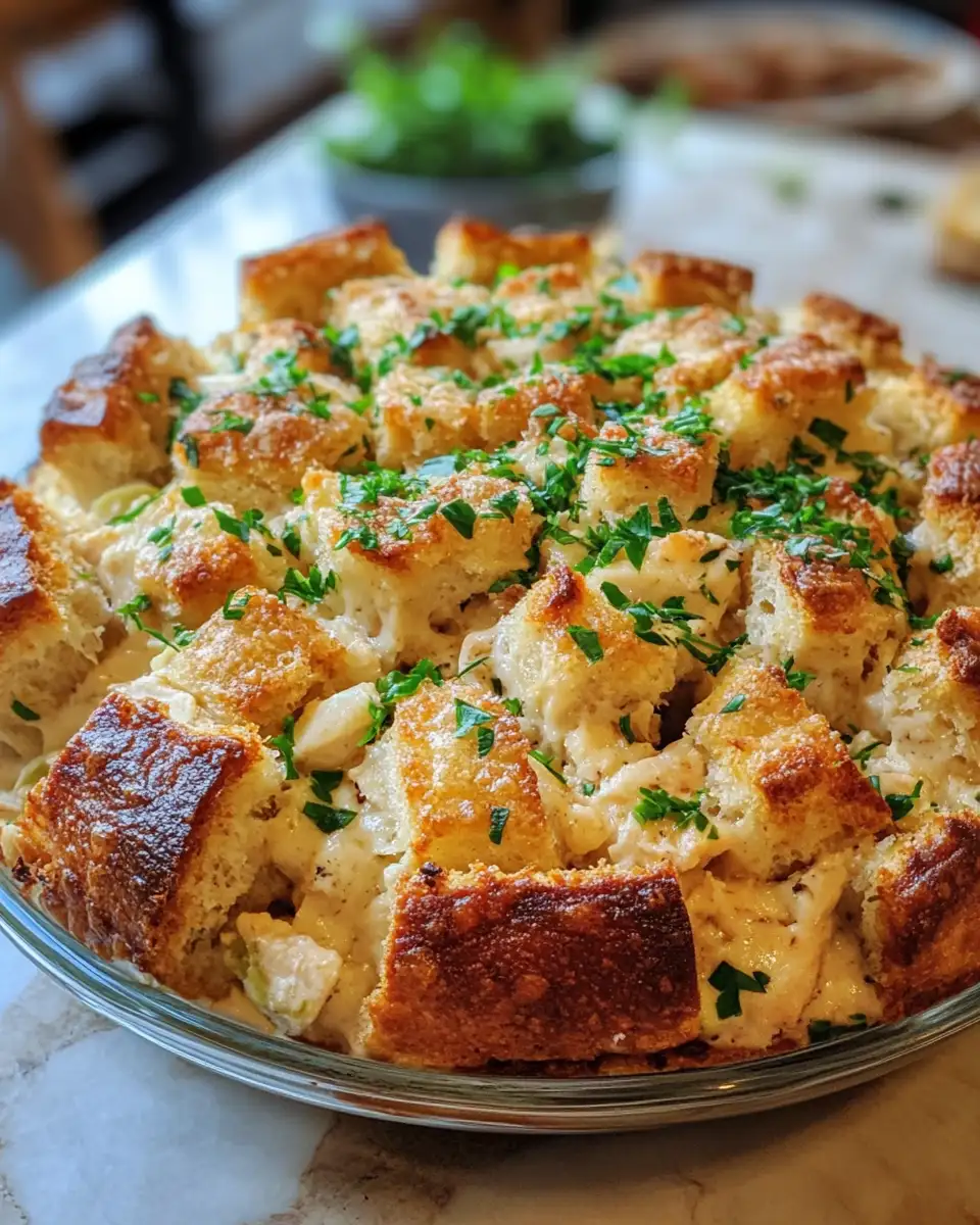 Final dish - Irresistible Chicken Alfredo Monkey Bread Recipe That Will Wow Your Taste Buds