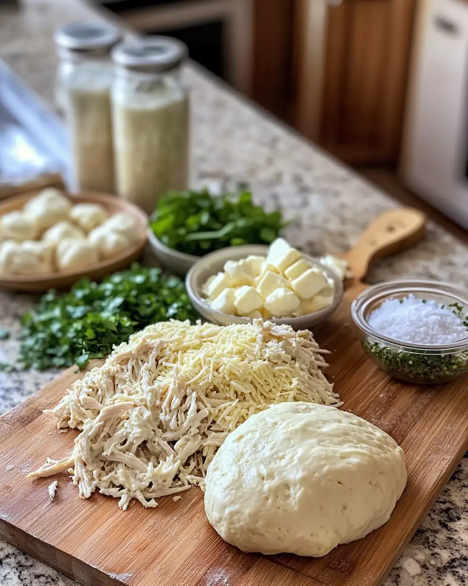 Ingredients for Irresistible Chicken Alfredo Monkey Bread Recipe That Will Wow Your Taste Buds