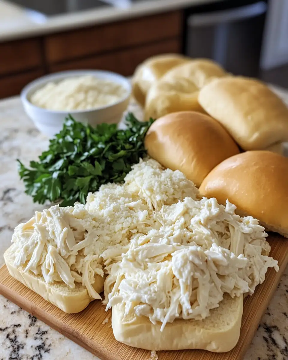 Ingredients for Ultimate Comfort Food Fusion Chicken Alfredo Sloppy Joes You Need to Try
