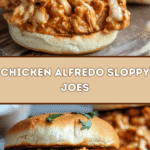 Creamy Chicken Alfredo Sloppy Joes 🍗🥖