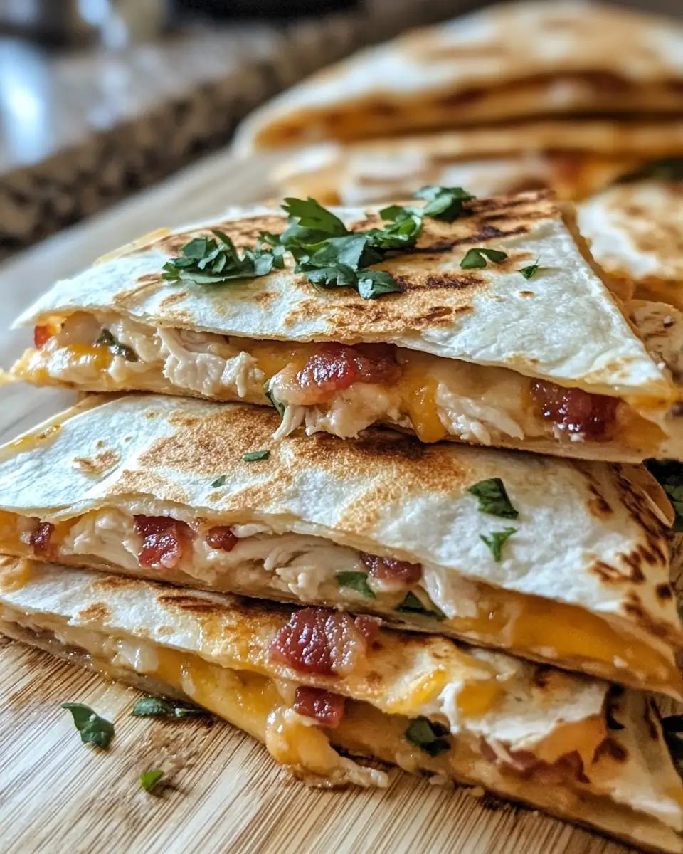Ultimate Chicken Bacon Ranch Quesadillas You Need to Try Today - Featured Image