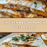 Chicken Bacon Ranch Quesadillas 🥓🌮