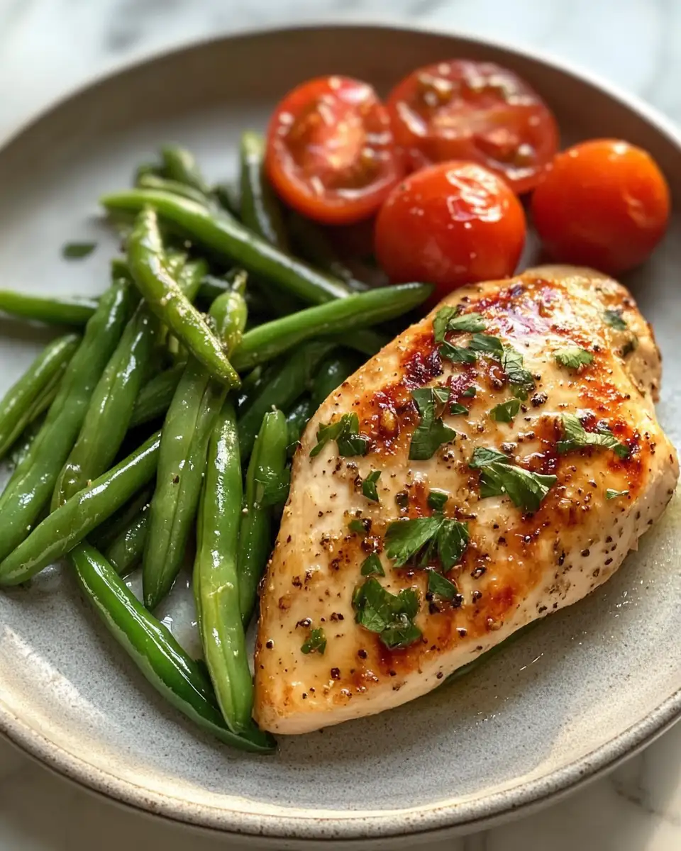 Final dish - Deliciously Simple Chicken Breast and Green Beans Recipe for Healthy Meals