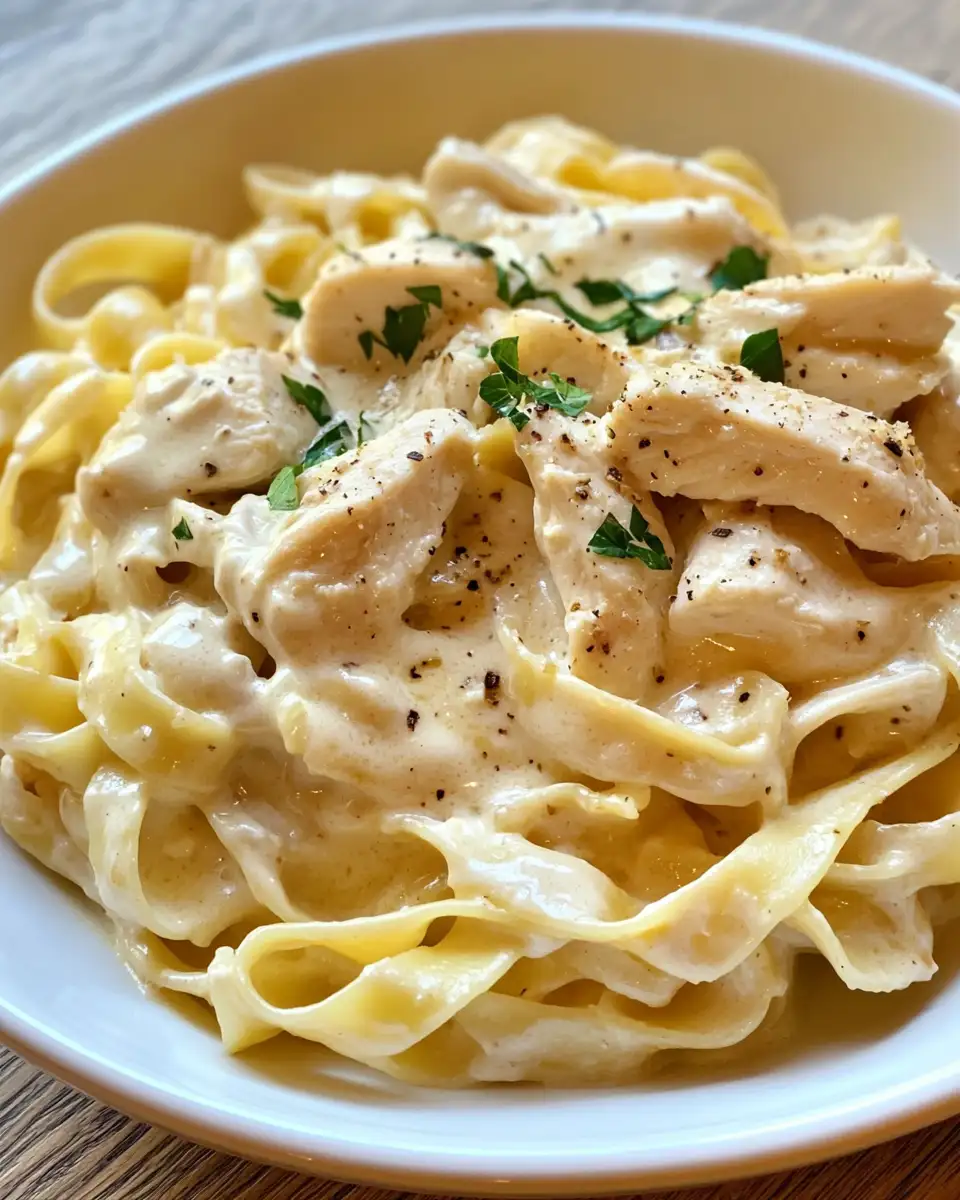 Final dish - Creamy Chicken Fettuccine Alfredo Recipe That Will Melt Your Taste Buds