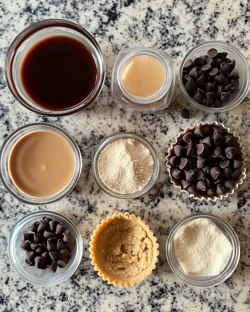 Ingredients for Irresistible Chocolate Chip Cookie Dough Cups You Have to Try