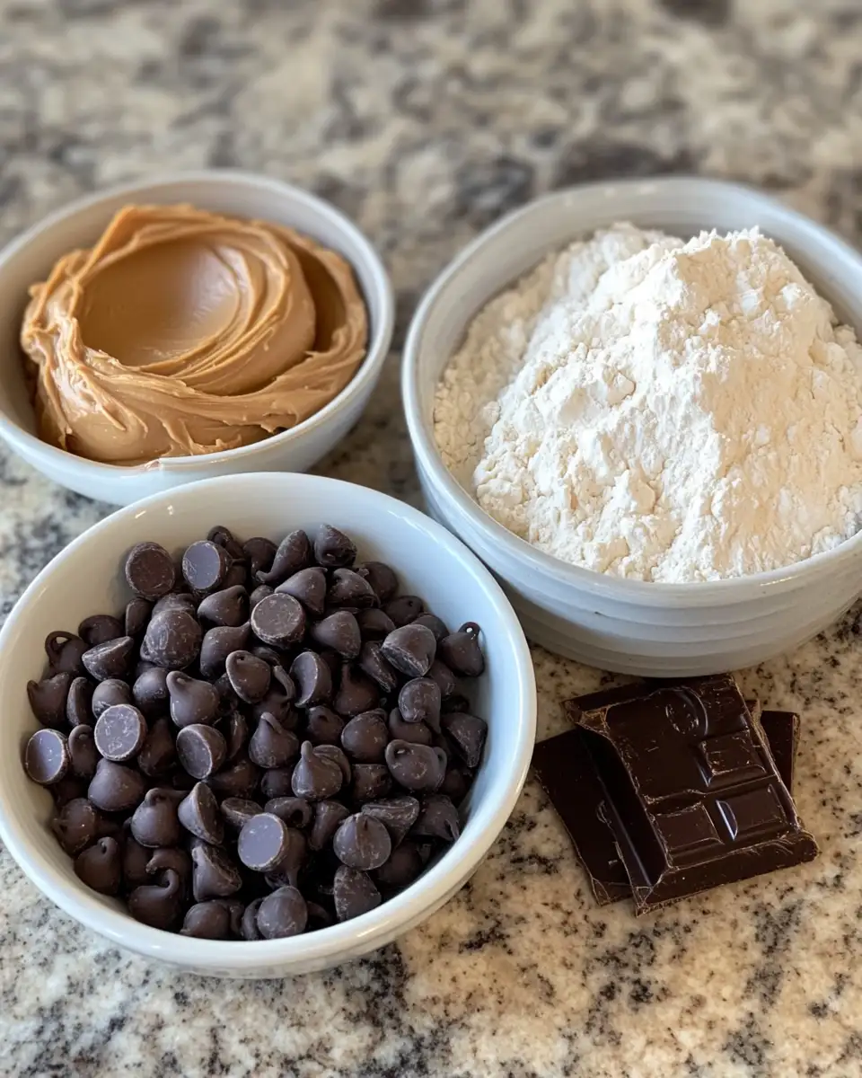 Ingredients for Indulge in the Ultimate Chocolate Peanut Butter Ruckus Delight