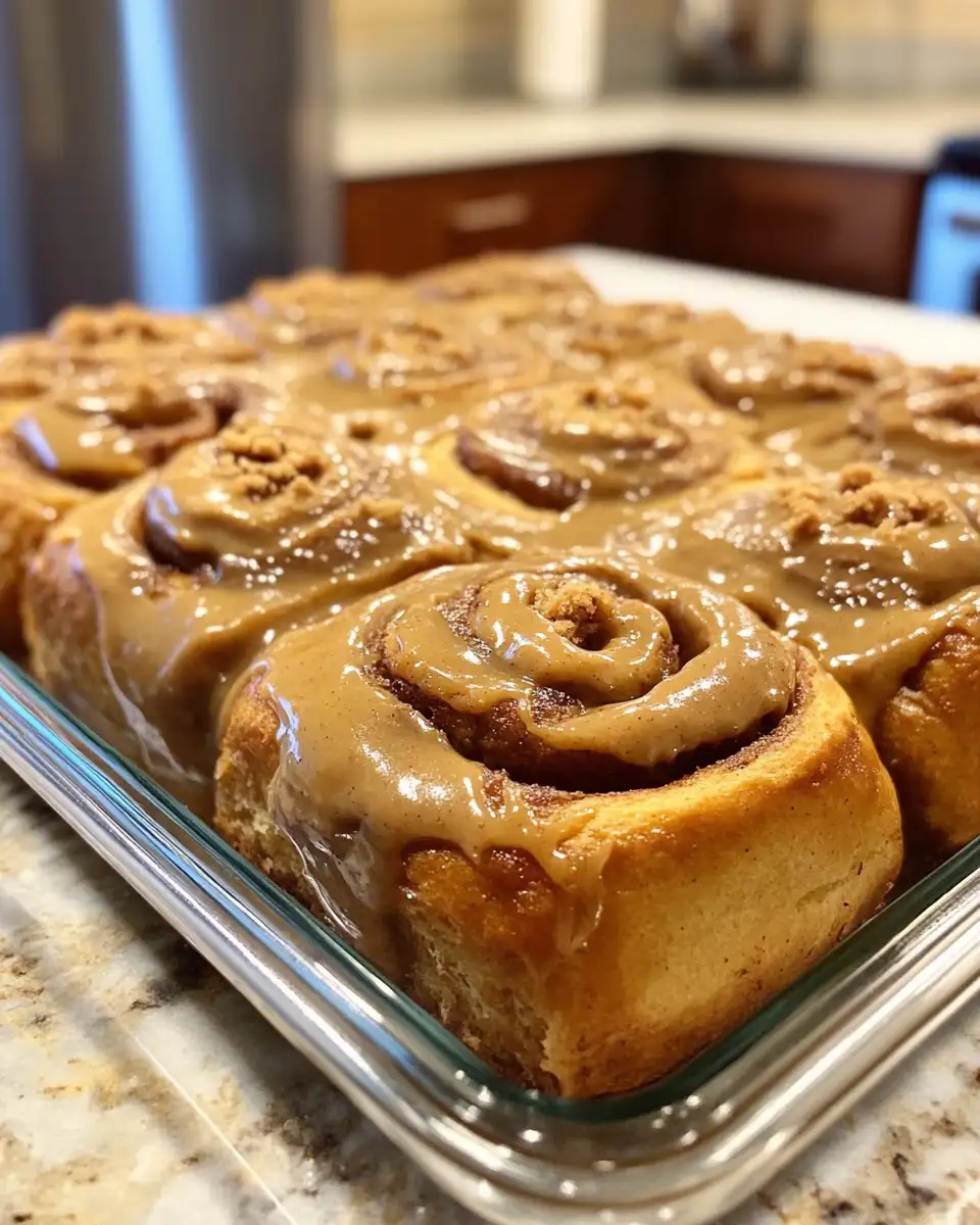 Final dish - Irresistible Cinnamon Rolls with Creamy Biscoff Cookie Butter Swirl