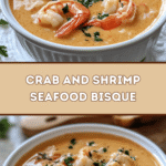 Creamy Crab and Shrimp Seafood Bisque 🦀🍤
