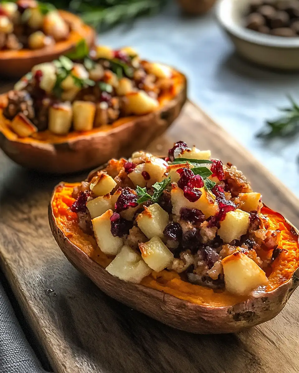 Cranberry Apple Twice-Baked Sweet Potatoes A Flavorful Fall Delight - Featured Image