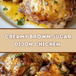 Creamy Brown Sugar Dijon Chicken Thighs 🍗🍯