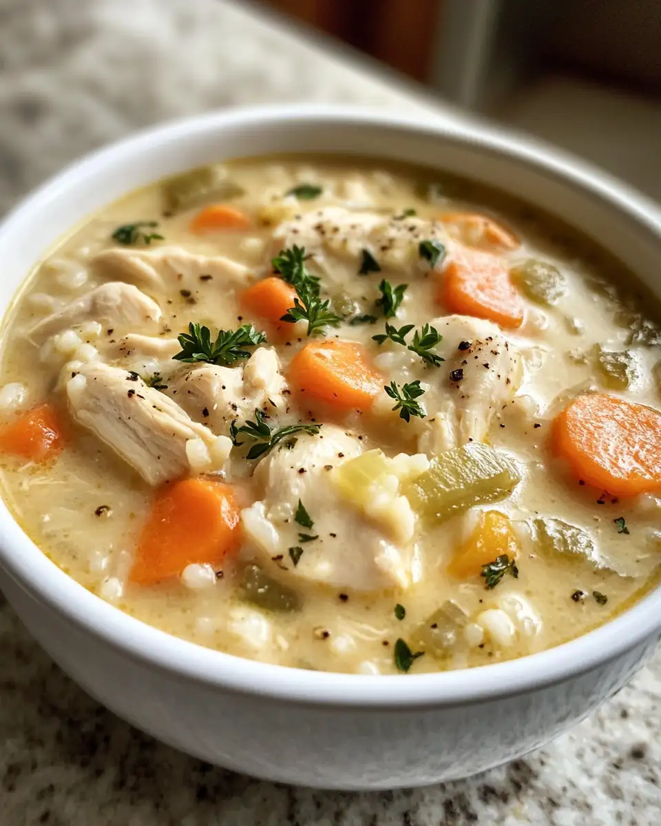 The Ultimate Comfort: Creamy Chicken and Rice Soup Recipe - Featured Image