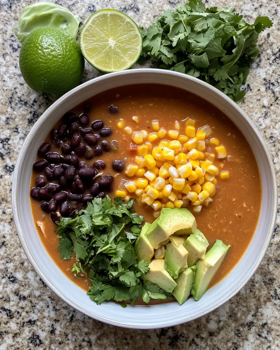 Ingredients for Ultimate Comfort in a Bowl Creamy Chicken Enchilada Soup Recipe