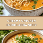 Creamy Chicken Enchilada Soup 🌶️🍲