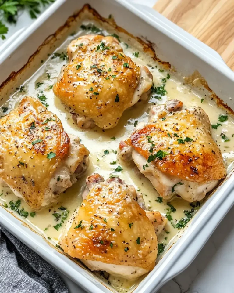 Irresistibly Creamy Oven Baked Chicken Thighs You Need to Try - Featured Image