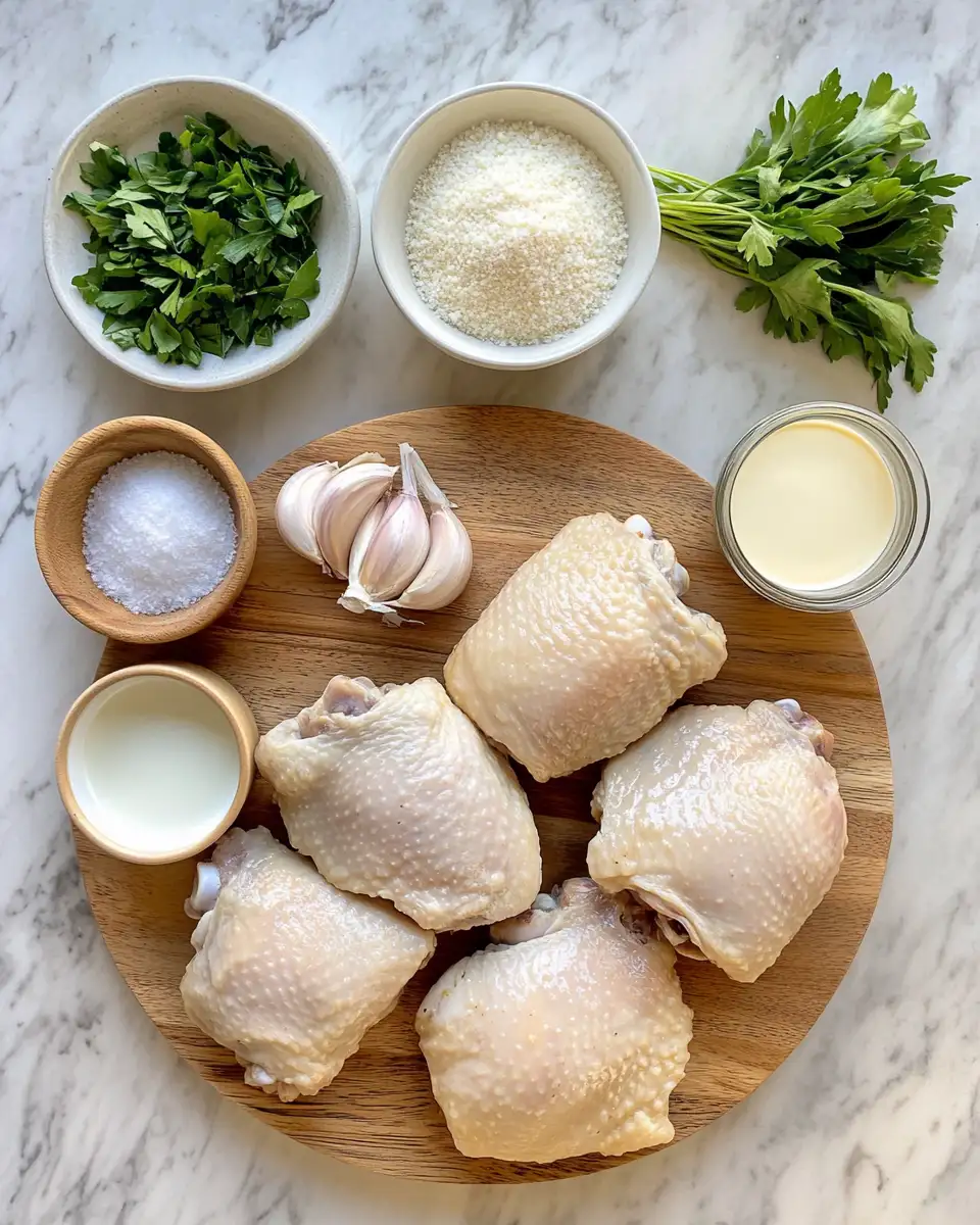 Ingredients for Irresistibly Creamy Oven Baked Chicken Thighs You Need to Try