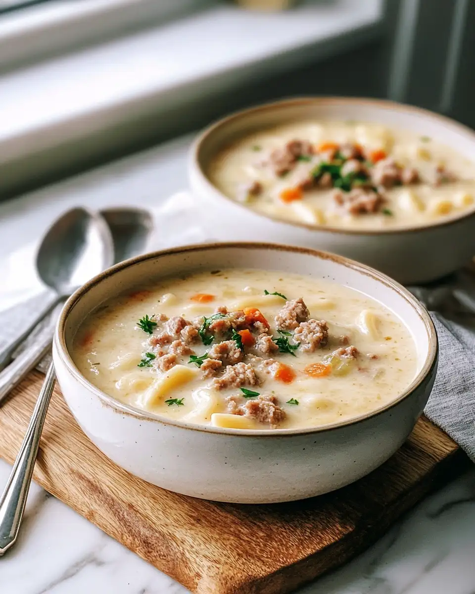 Creamy Parmesan Italian Sausage Ditalini Soup Recipe to Warm Your Soul - Featured Image