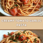 Creamy Tomato Garlic Pasta 🍝🍅
