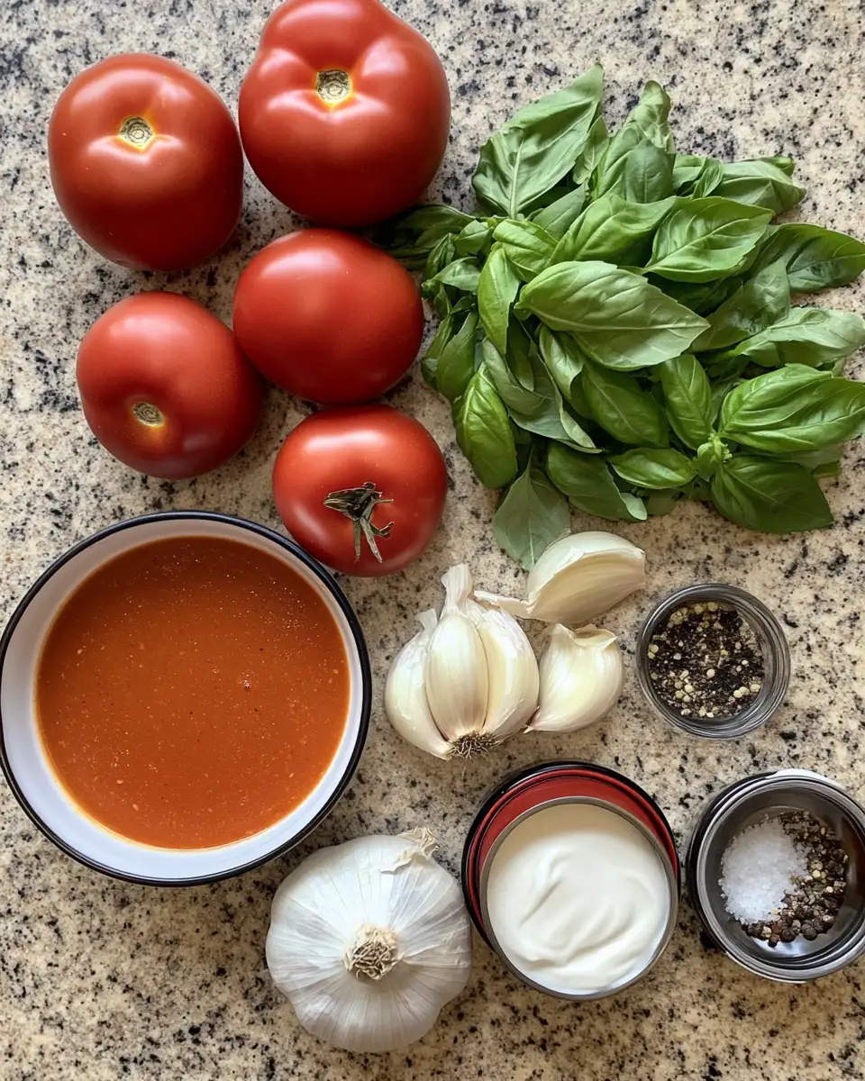 Ingredients for The Ultimate Creamy Tomato Soup Recipe You’ll Crave All Winter