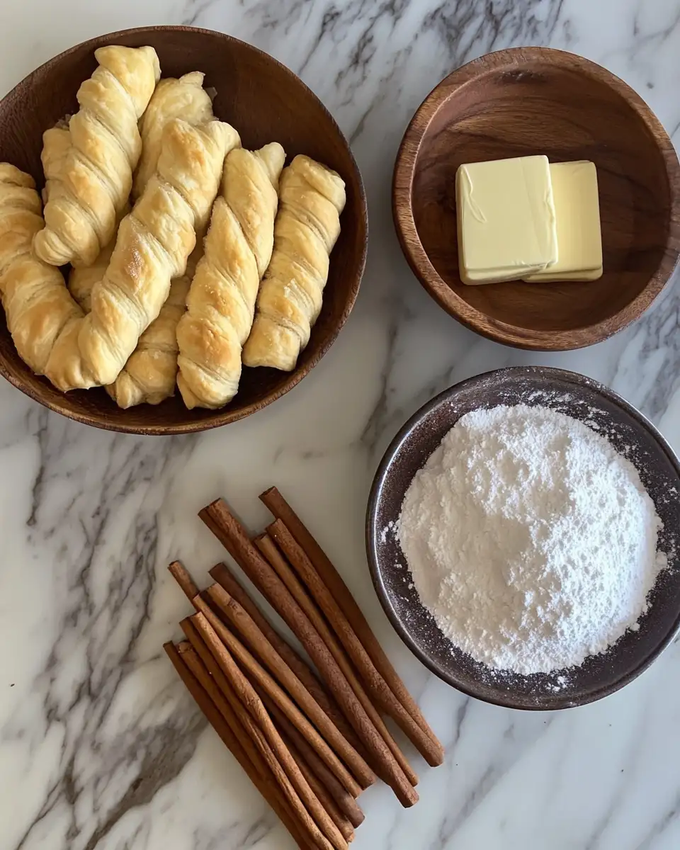 Ingredients for Irresistible Crescent Roll Cinnamon Twists You Can Make in Minutes