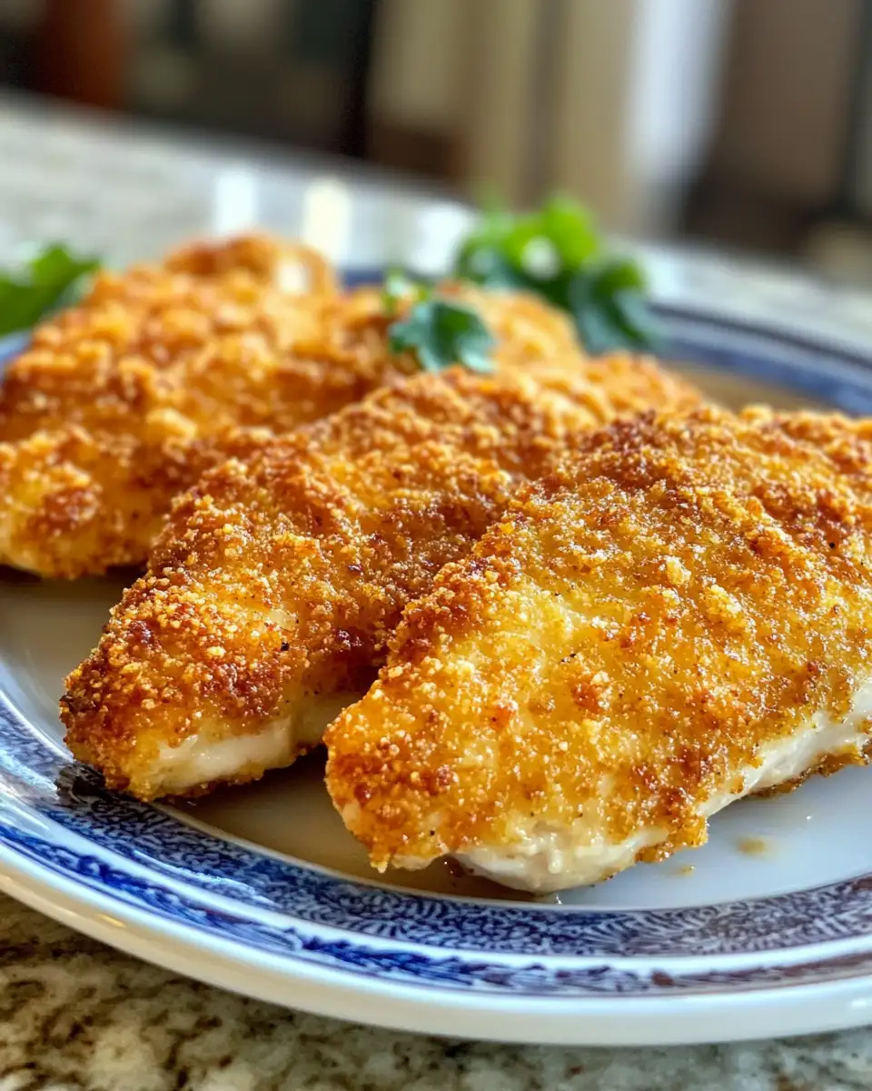 Final dish - Crispy Air Fryer Parmesan Crusted Chicken Recipe You Need to Try