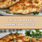 Crispy Air Fryer Parmesan Crusted Chicken 🍗🧀