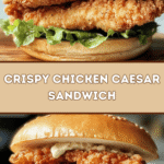 Crispy Chicken Caesar Sandwich 🍗🥗