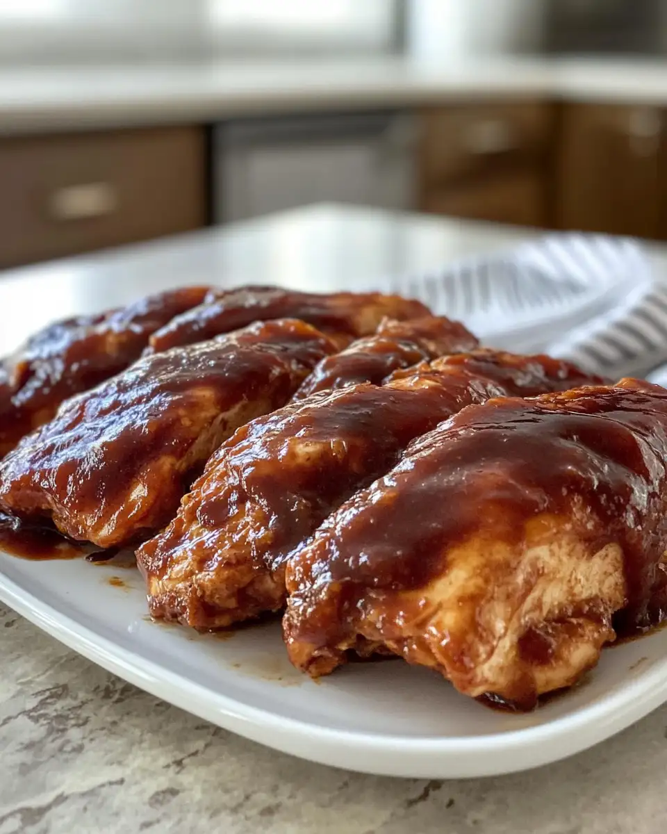 Final dish - Mouthwatering Crockpot BBQ Chicken Recipe for Easy Weeknight Dinners