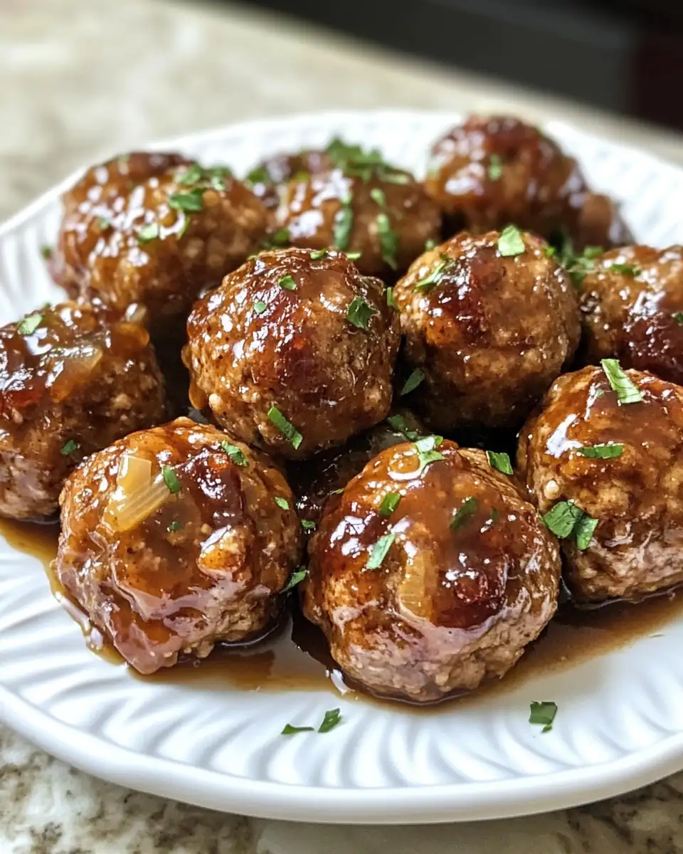 Savory Crockpot French Onion Meatballs That Melt in Your Mouth - Featured Image
