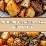 Crockpot Loaded Steak & Potato Bake 🥩🥔