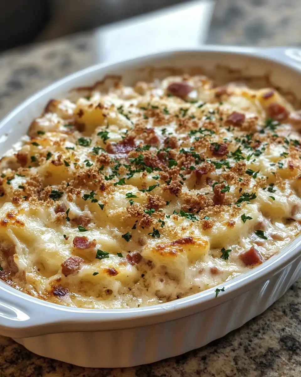 Final dish - Hearty Crockpot Pierogi Casserole With Kielbasa Recipe for Ultimate Comfort Food