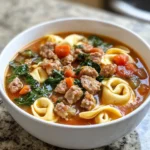Hearty Crockpot Tortellini Soup with Sausage for Cozy Nights - Featured Image