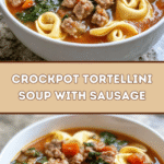 Crockpot Tortellini Soup with Sausage 🍲🥟