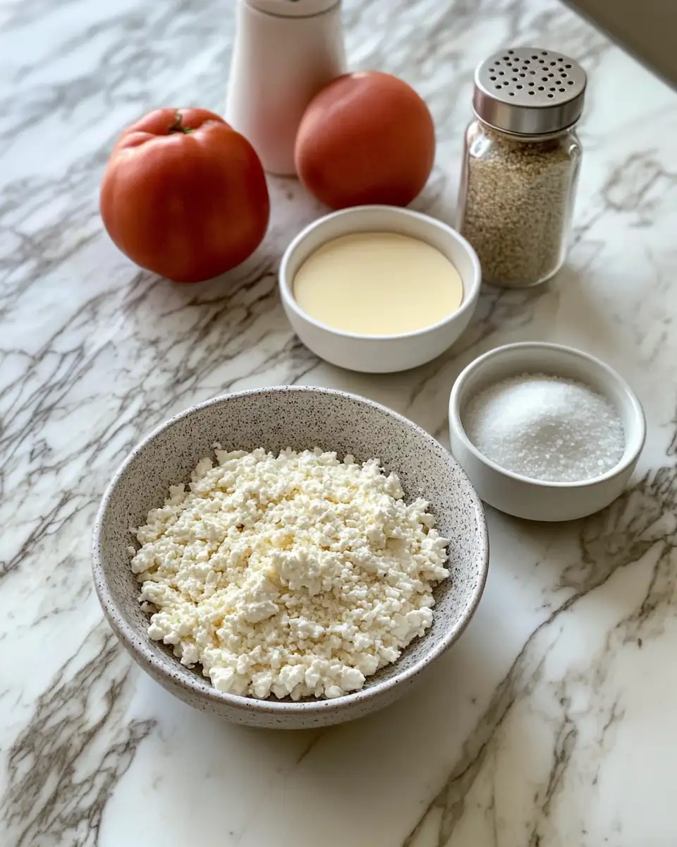 Ingredients for Crunchy Cottage Cheese Chips Made in Minutes for a Healthy Snack