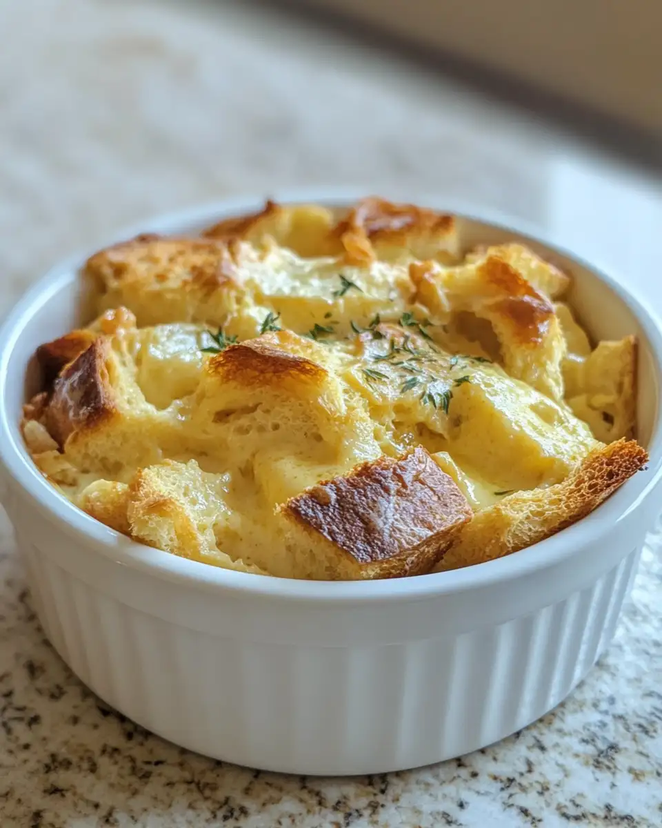 Final dish - Indulge in the Ultimate Creamy Custard Bread Pudding Delight