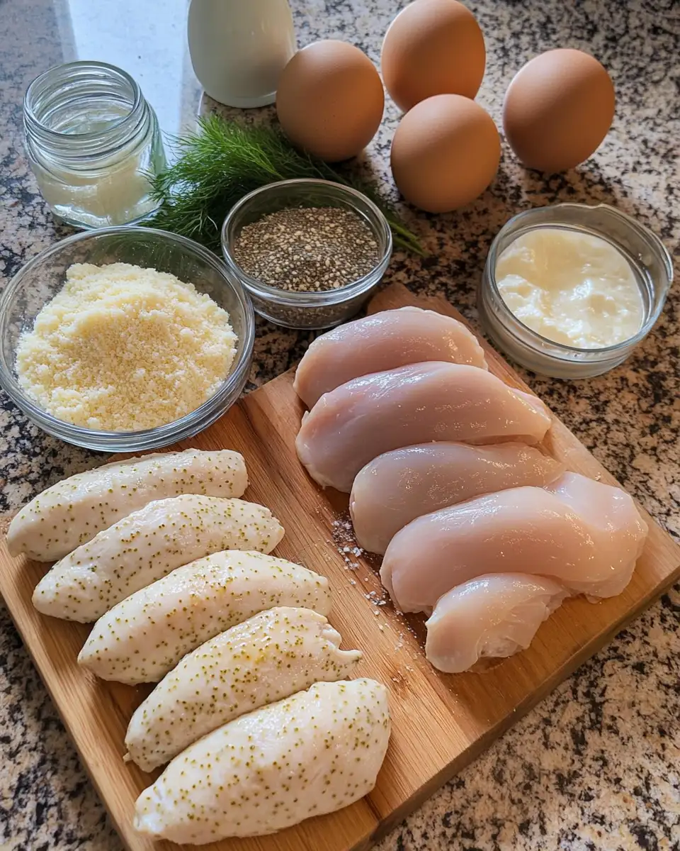 Ingredients for Crispy Dill Pickle Parmesan Chicken Recipe You Need to Try