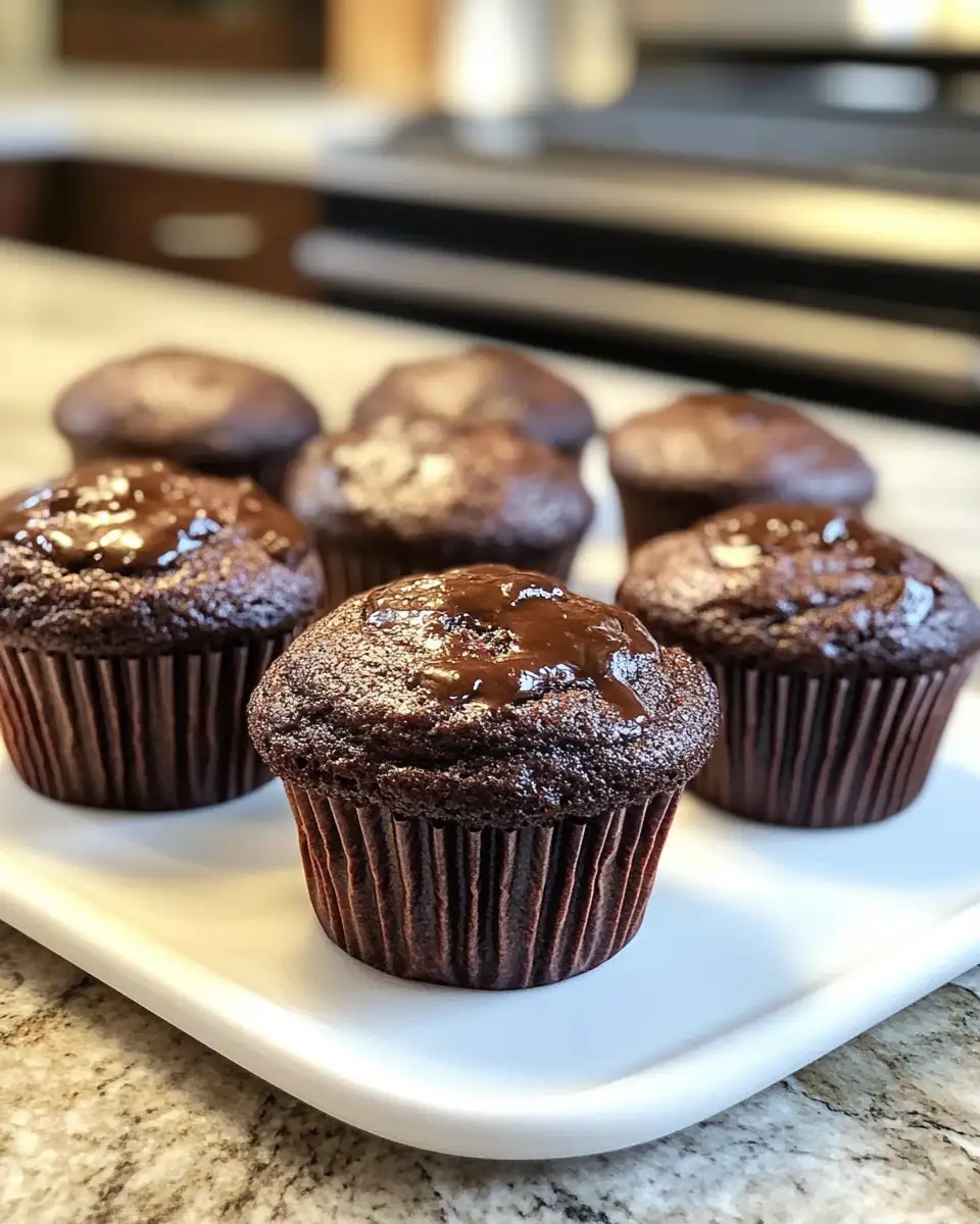 Final dish - Irresistible Double Chocolate Muffins That Melt in Your Mouth