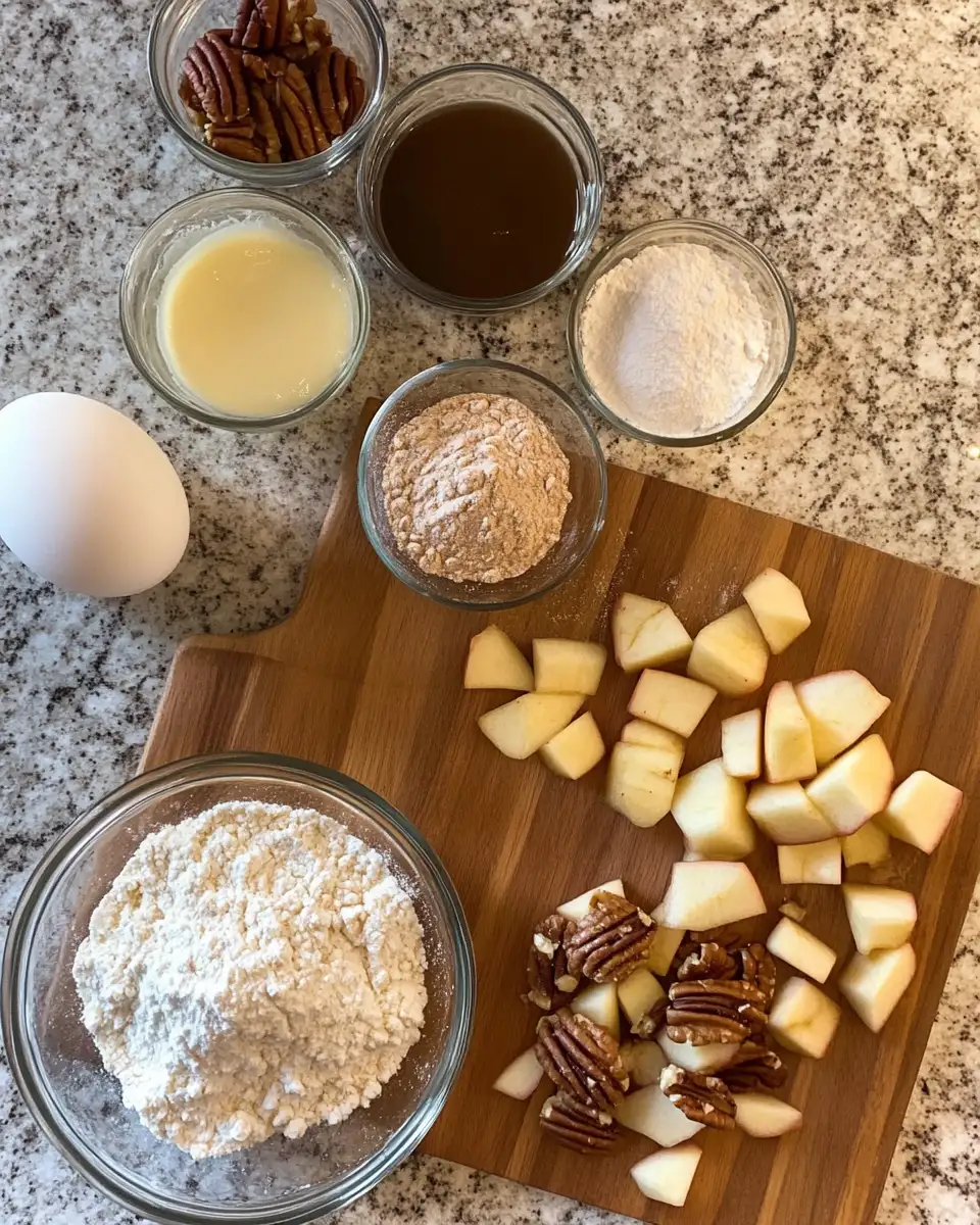 Ingredients for Irresistibly Easy Amish Apple Fritter Bread Recipe You’ll Love