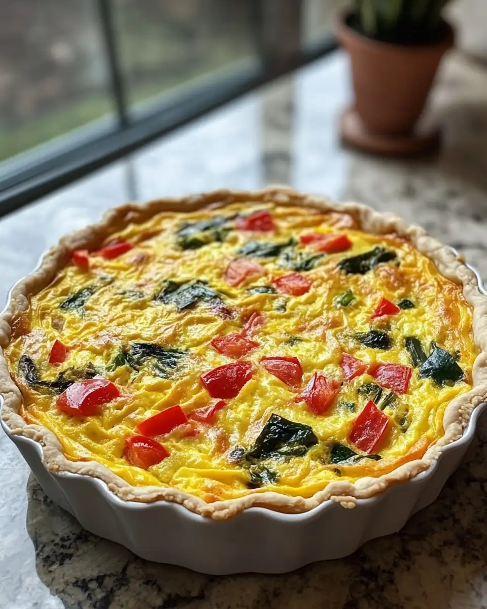Deliciously Simple Easy Tortilla Quiche Bake Recipe - Featured Image