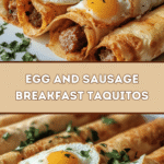 Egg and Sausage Breakfast Taquitos 🌯🍳
