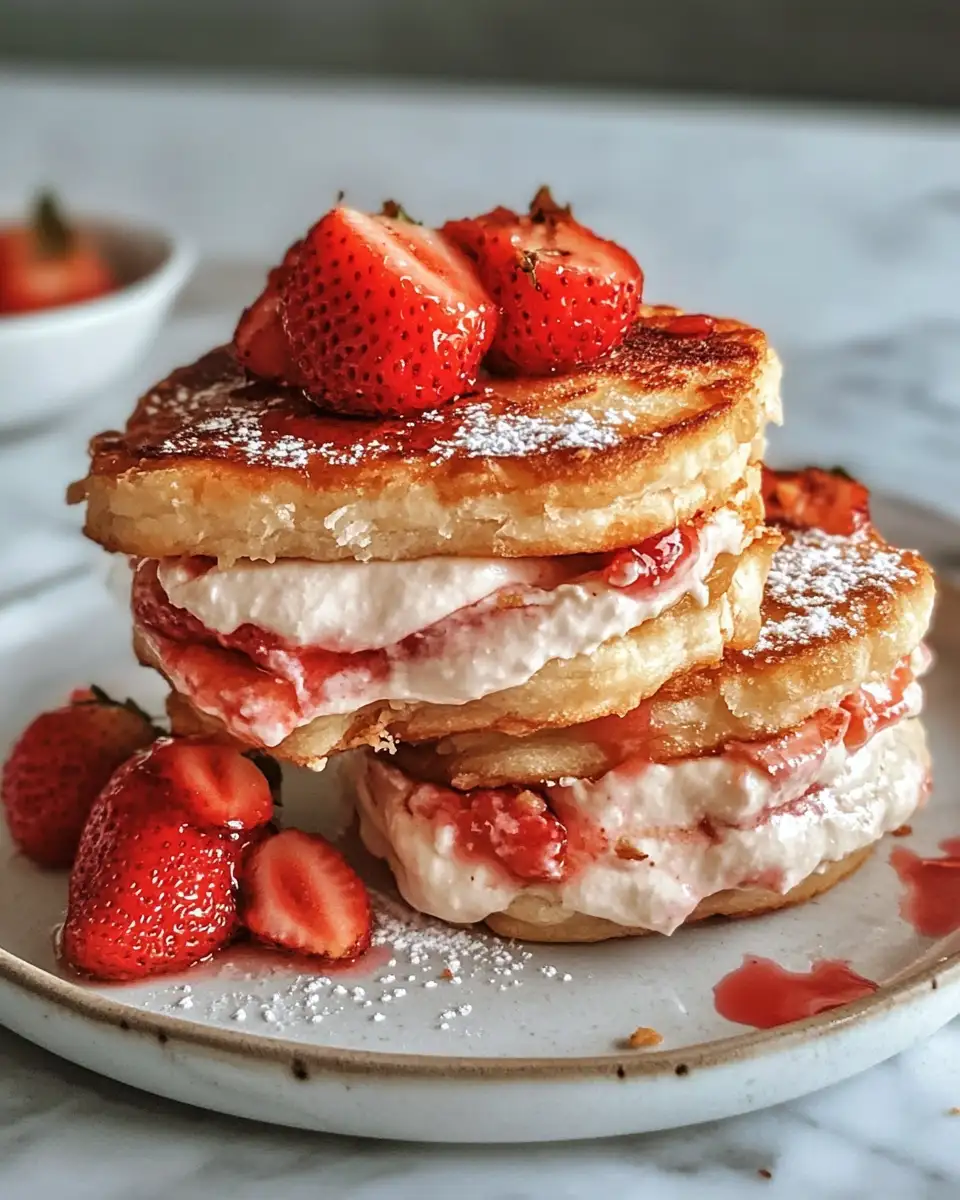 Final dish - Irresistible Fried Strawberry Cheesecake Sandwiches You Have to Try