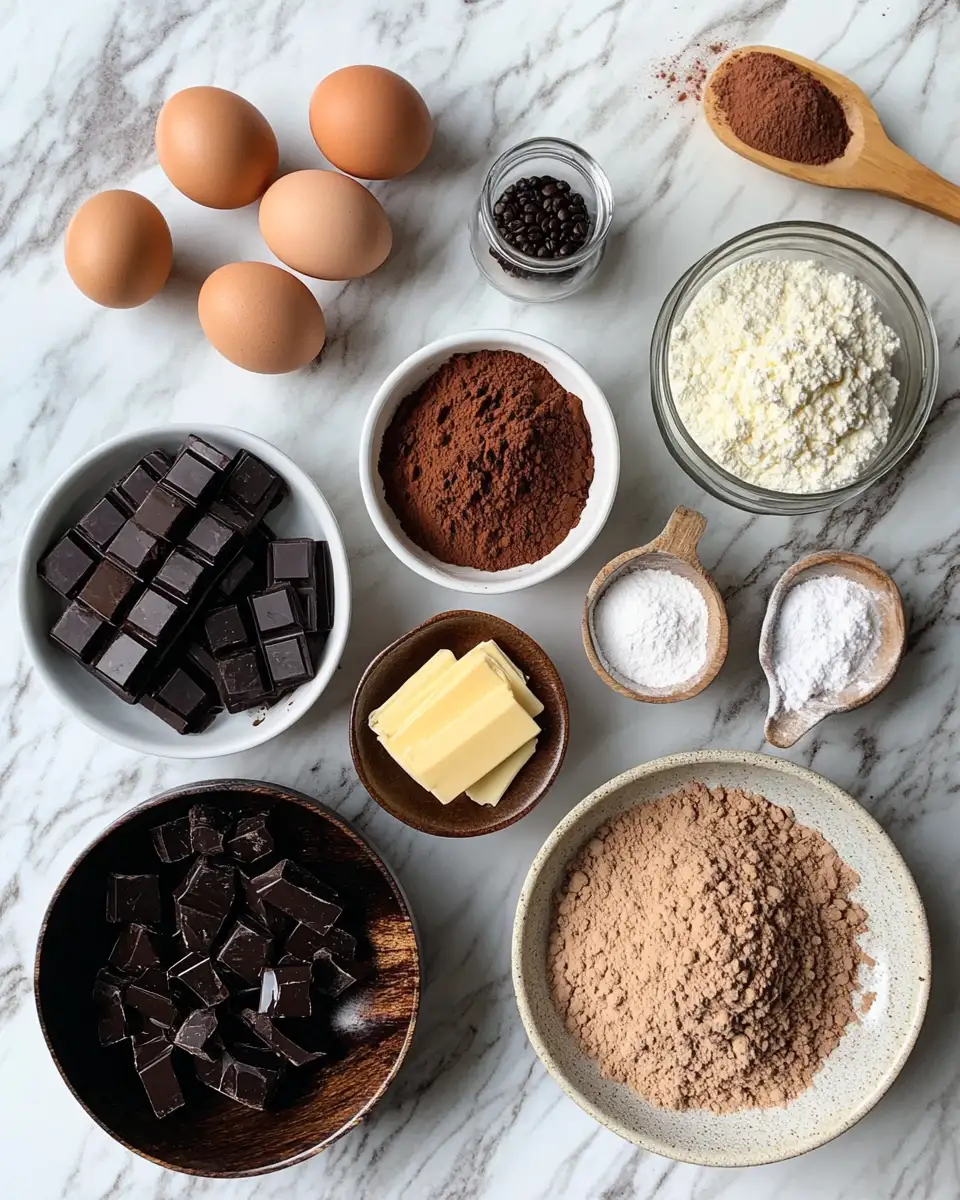 Ingredients for Indulge in Decadence with These Irresistible Frosted Coffee Brownies