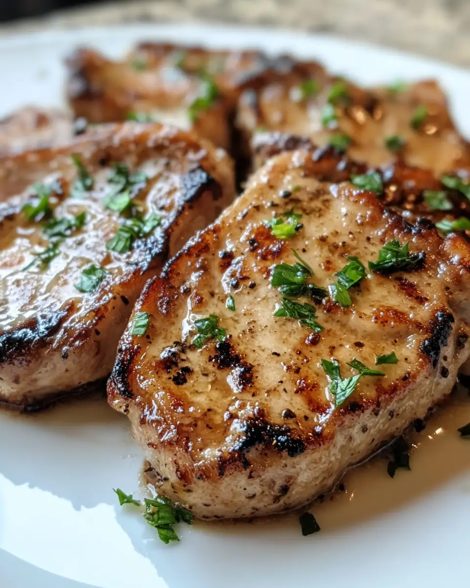 Final dish - Irresistibly Juicy Garlic Butter Pork Chops You Need to Try