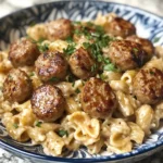 Garlic Butter Sausage Bites with Creamy Pasta That Will Steal Your Heart - Featured Image