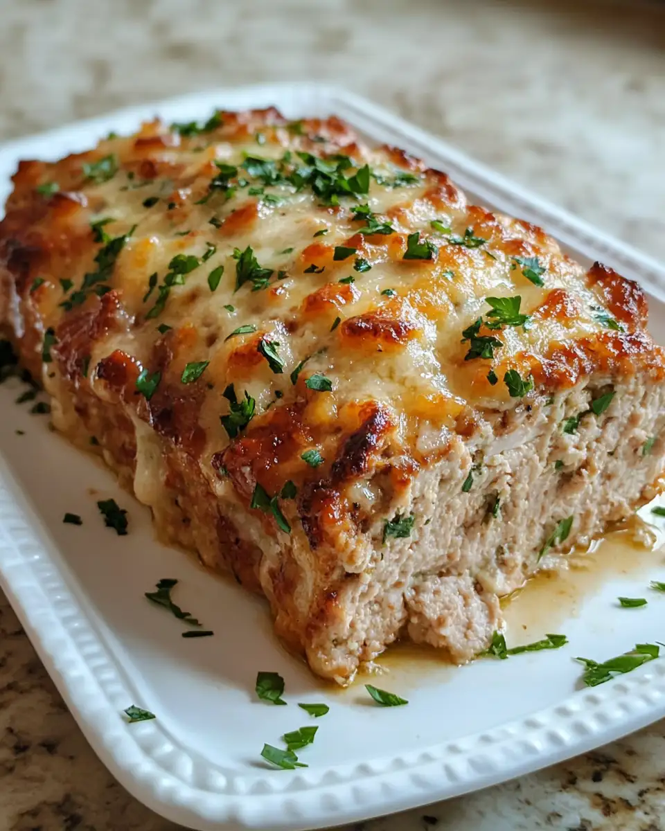 Final dish - Irresistible Garlic Parmesan Chicken Meatloaf Recipe You Need to Try