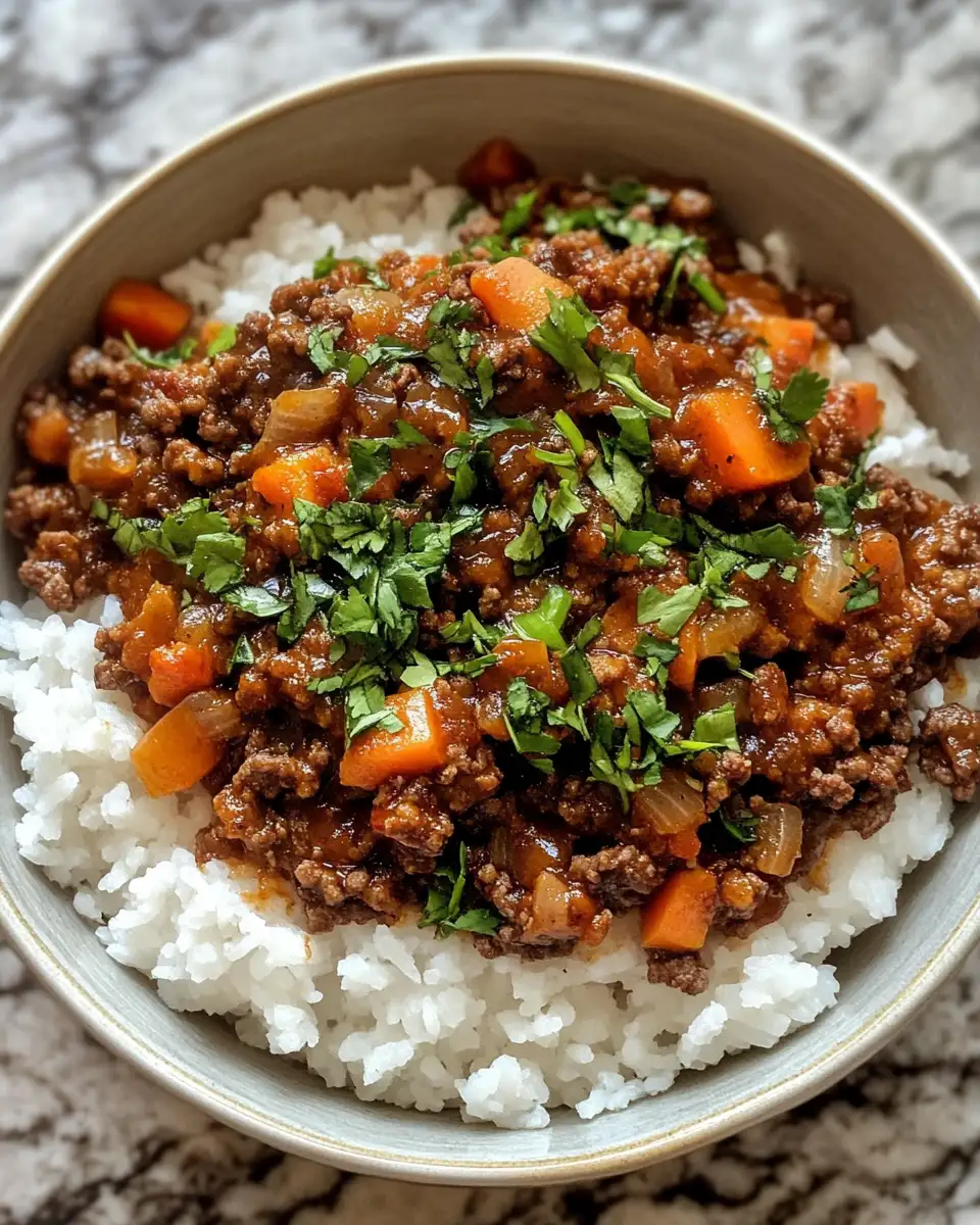 Final dish - Spice Up Dinner with a Savory Ground Beef Hot Honey Bowl