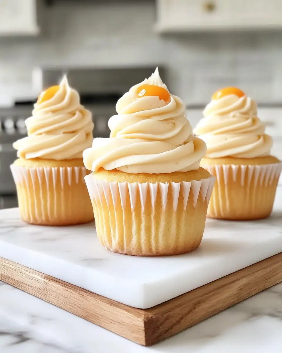 Irresistible Honey Peach Cream Cheese Cupcakes You Have to Try - Featured Image
