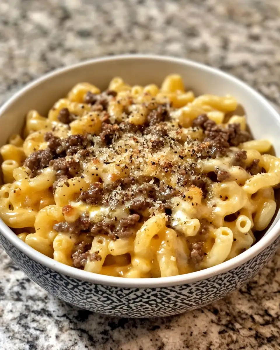 Final dish - Irresistible Honey Pepper Beef Mac and Cheese Recipe You Need to Try