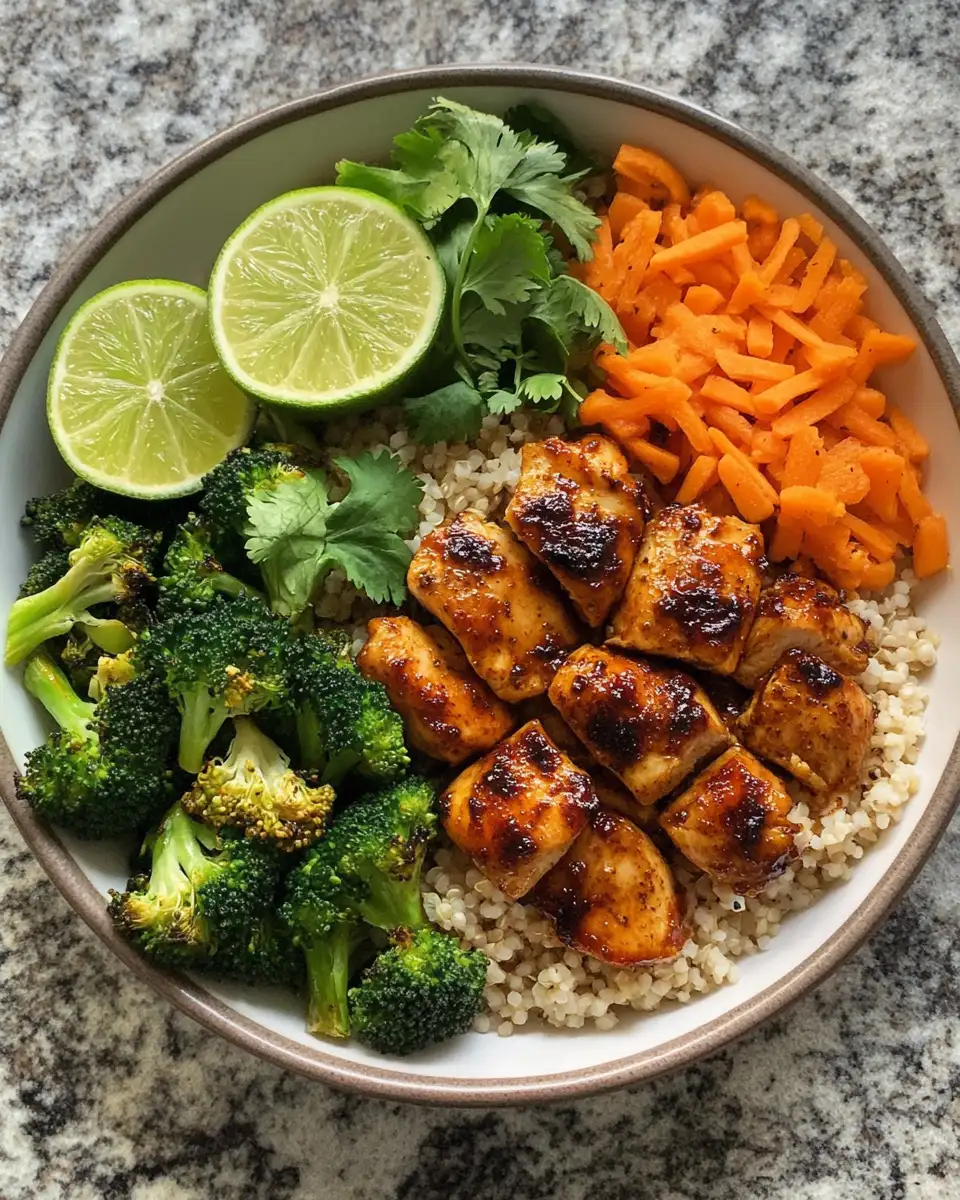 Ingredients for Spice Up Your Dinner with a Flavor-Packed Hot Honey Chicken Bowl