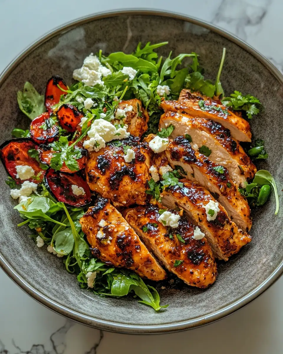 Final dish - Spice Up Dinner with Irresistible Hot Honey Feta Chicken