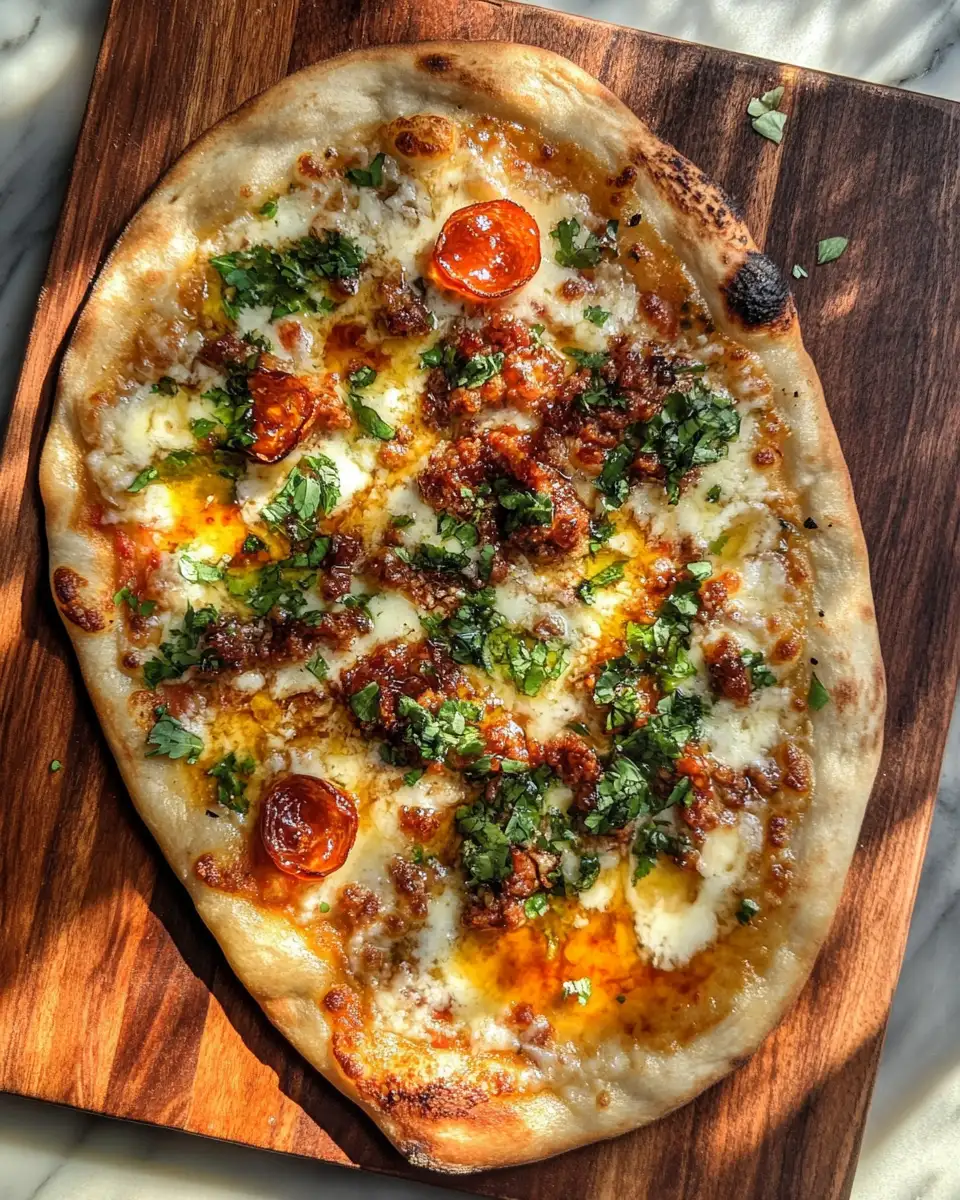 Final dish - Spice Up Your Snack Time with Irresistible Hot Honey Flatbread Pizza